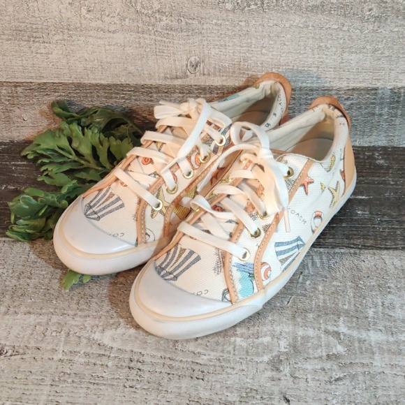 Coach Shoes - Coach beach beauty casual sneakers 8.5